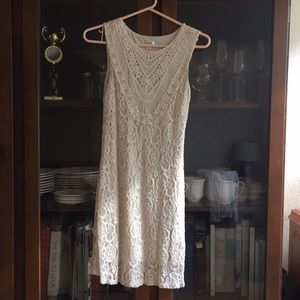 Cream lace dress